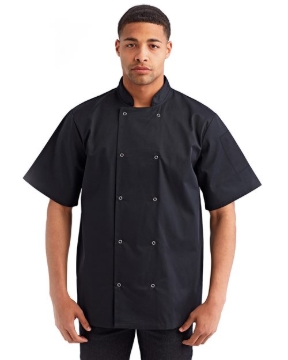Artisan Collection by Reprime - Unisex Ten Studded Front Short Sleeve Chef Coat - RP664
