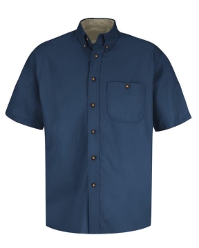 Red Kap - Men's Short Sleeve 100% Cotton Dress Shirt - SC64