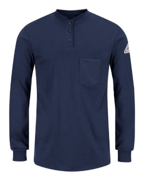 Bulwark - Women's Long Sleeve Tagless Henley Shirt - SEL3