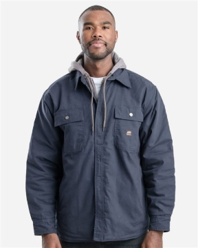 Berne Apparel - Men's Throttle Hooded Shirt Jacket - SH68