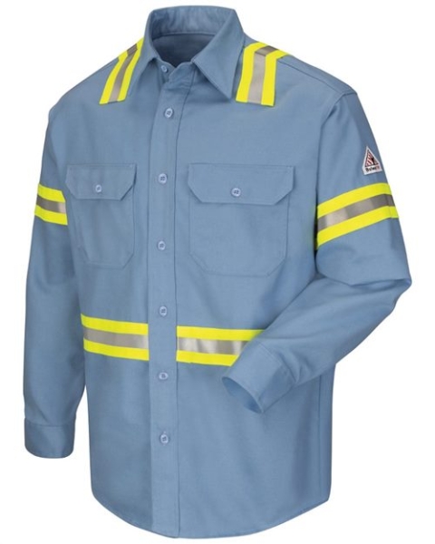 Bulwark - Men's Tall Enhanced Visibility Uniform Shirt - SLDTT
