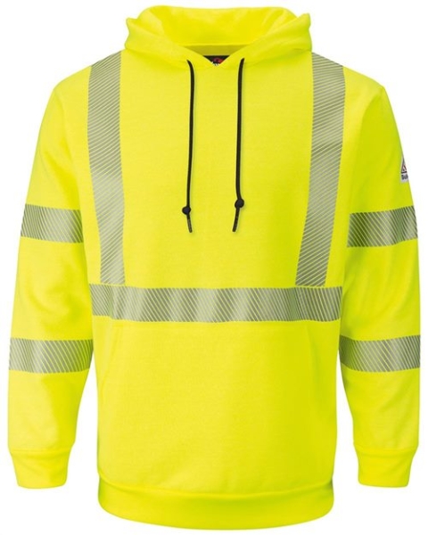 Bulwark - Men's Hi-Visibility Hooded Sweatshirt - SMH4