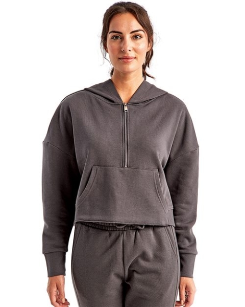 TriDri - Women's Alice Half-Zip Hooded Sweatshirt - TD077