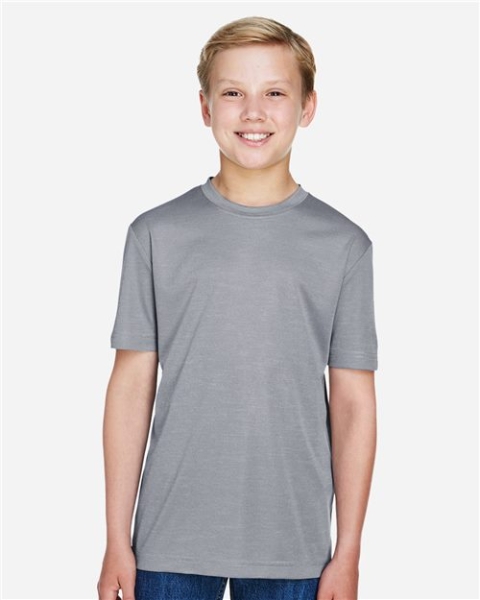 Team 365 - Youth Sonic Heather Performance T-Shirt - TT11HY