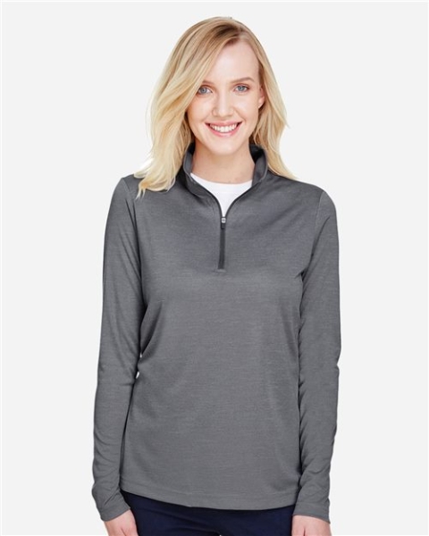 Team 365 - Women's Zone Sonic Heather Performance Quarter-Zip Pullover - TT31HW